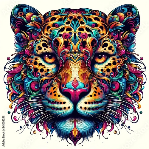 Psychedelic leopard