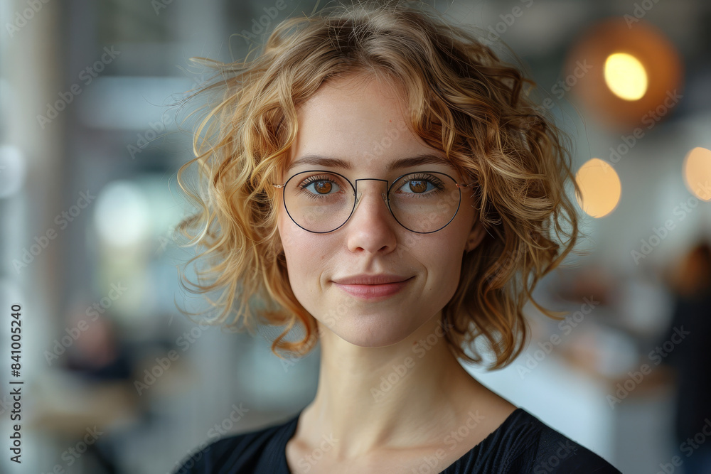 Realistic Stock Photo of a Cute German Project Manager Young Womann in her 40s created with Generative AI technology Realistic Stock Photo of a Cute German Project Manager Young Womann in her 40s created with Generative AI technology