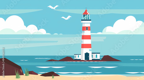 charming coastal lighthouse