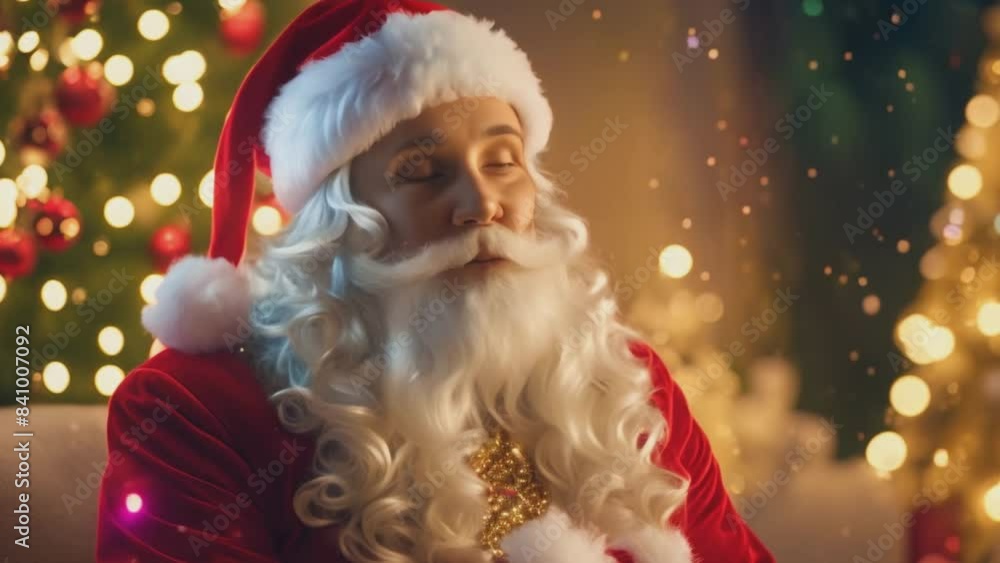 Santa Claus in a red suit for Christmas. Generated AI Santa Claus in a red suit for Christmas. Generated AI