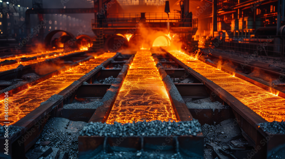 steel industry created with Generative AI technology steel industry created with Generative AI technology