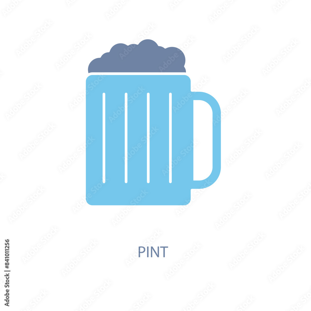 pint concept line icon. Simple element illustration. pint concept outline symbol design. pint concept line icon. Simple element illustration. pint concept outline symbol design.