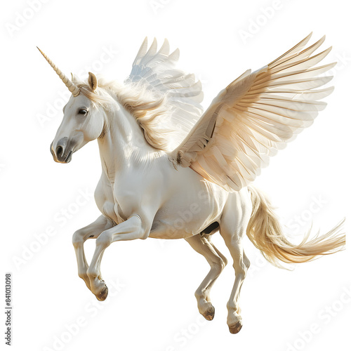 A pegasus isolated on white background