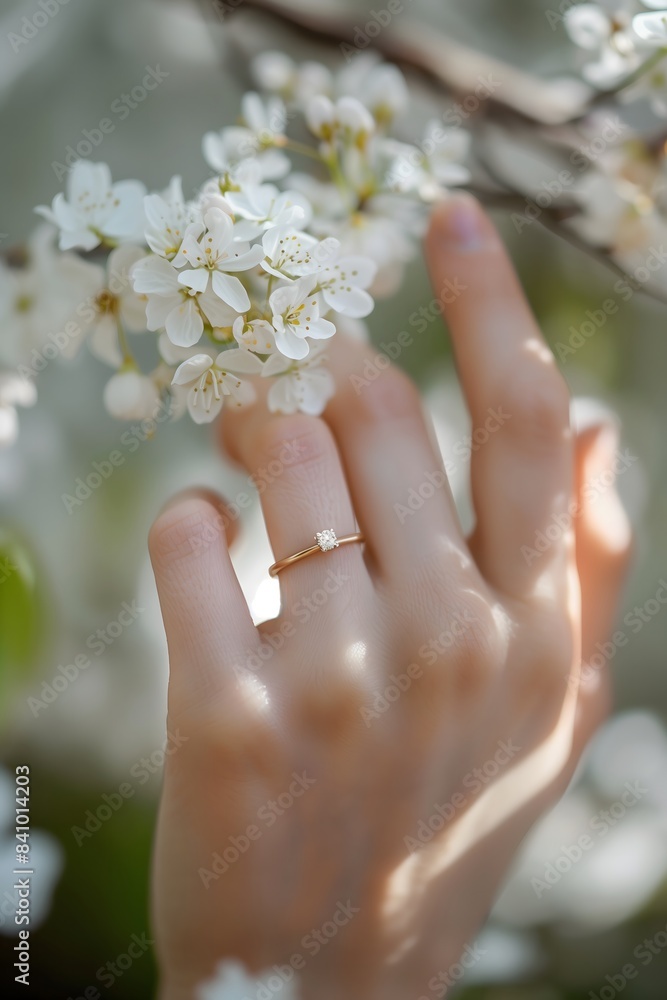 Gentle Touch with Ring in Spring Blossom Gentle Touch with Ring in Spring Blossom