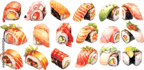 futomaki clipart vector for graphic resources	
