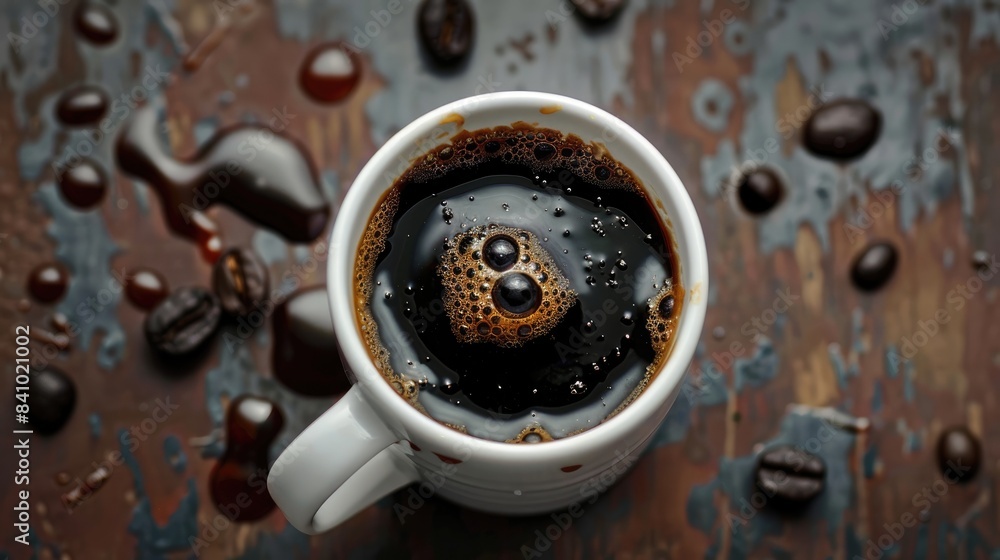A new serving of dark coffee A new serving of dark coffee