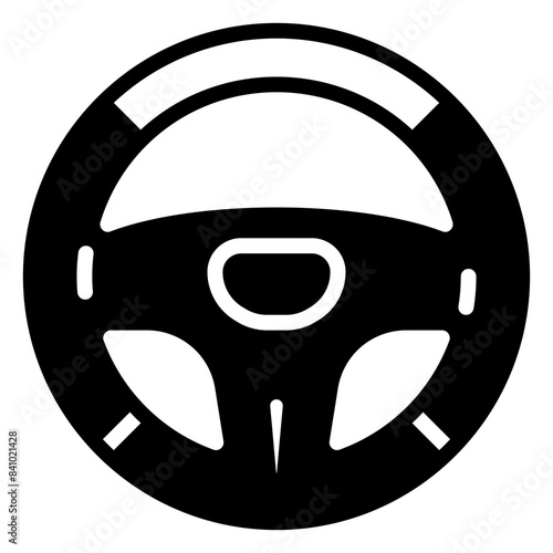 Steering Wheel icon, glyph icon style