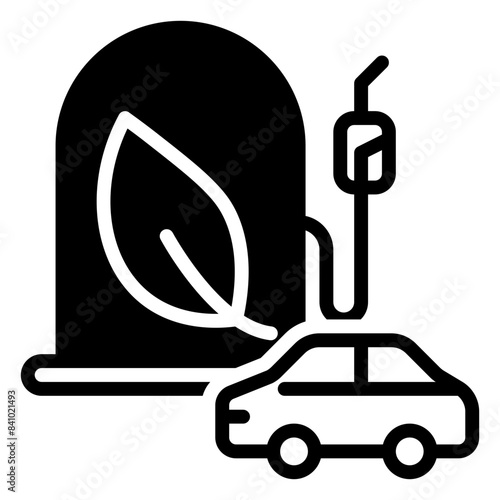 Gas Station icon, glyph icon style