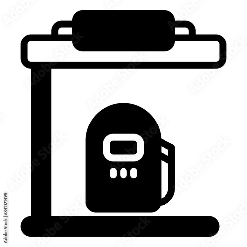 gas station location icon, glyph icon style