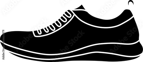 barefoot running shoes vector illustration
