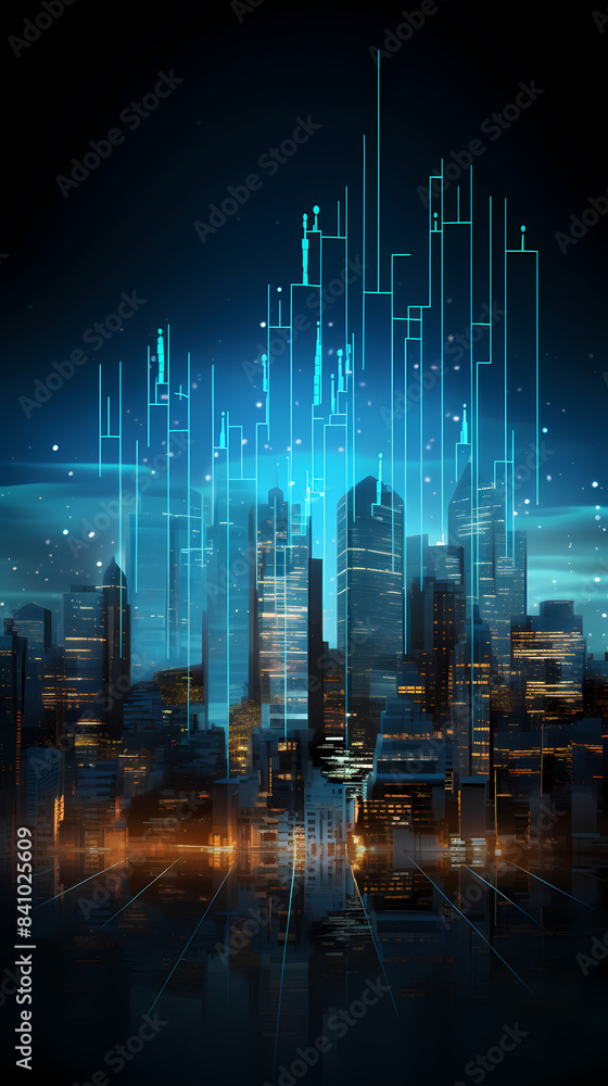 Fototapeta premium Stock Market Charts