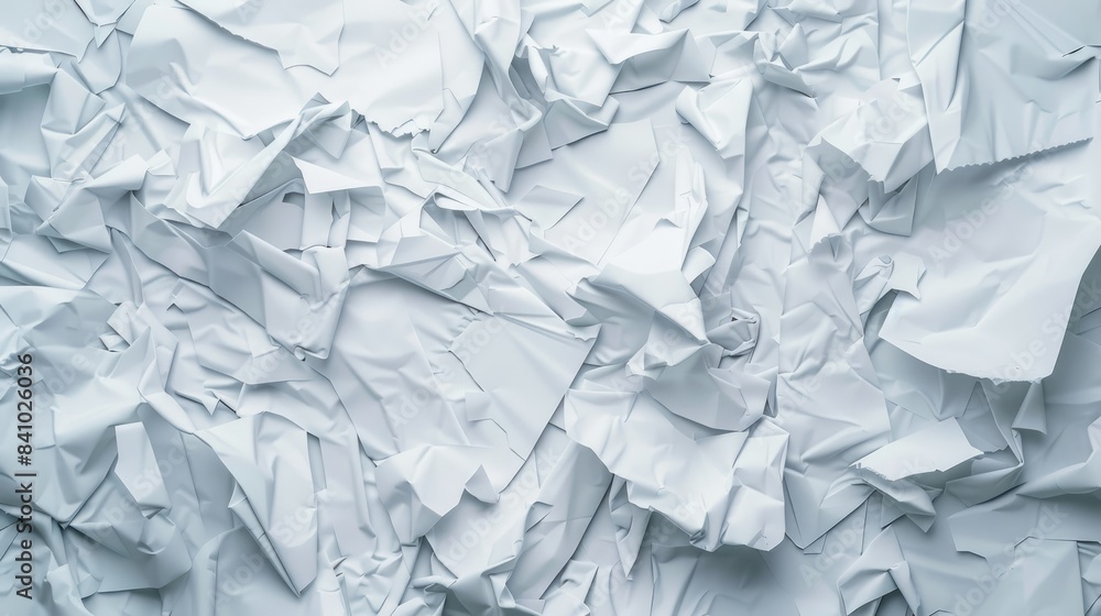 Obraz premium Abstract style White Paper Screwed