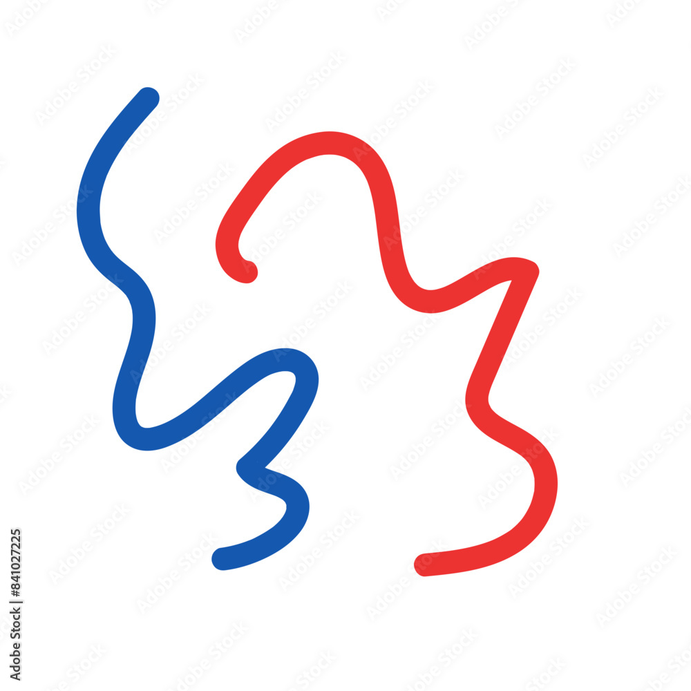 Blue red decorative lines graphic vector Blue red decorative lines graphic vector