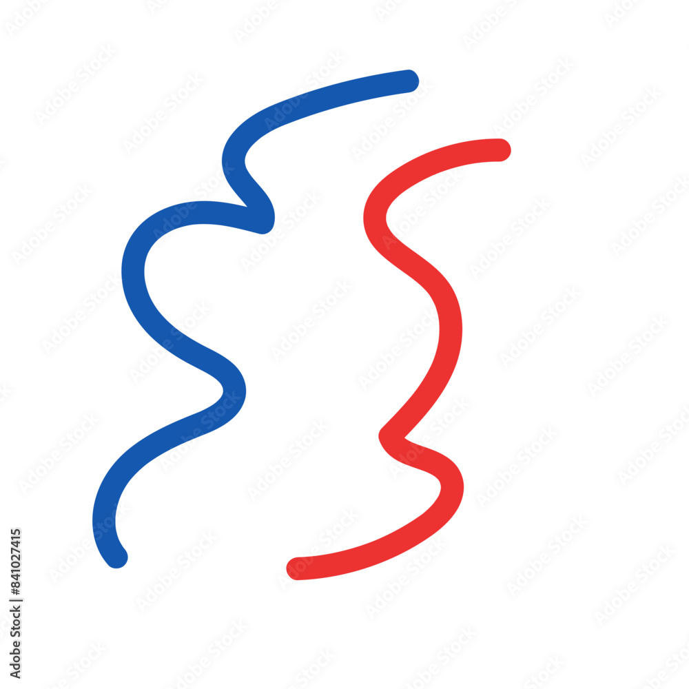 Blue red decorative lines graphic vector Blue red decorative lines graphic vector