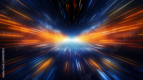 glowing technology lines background