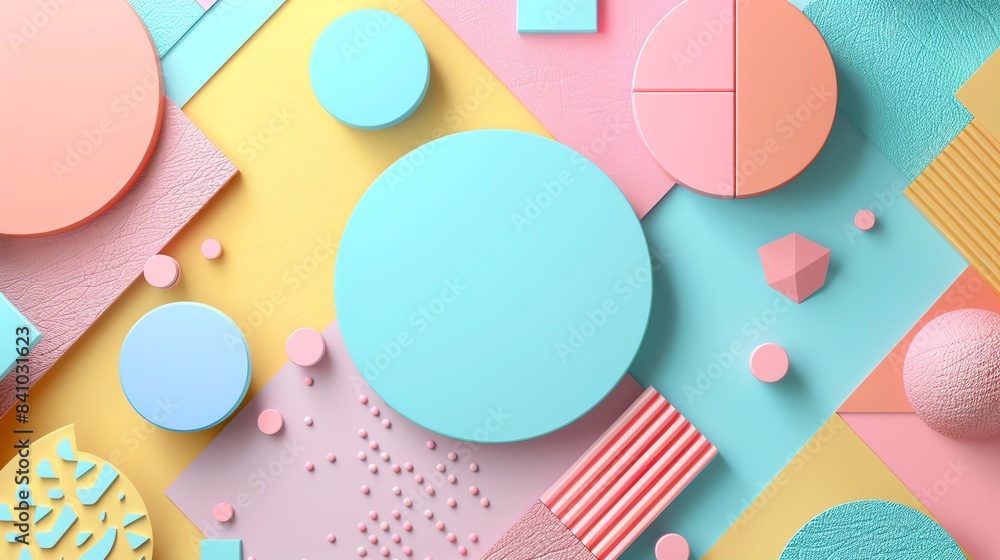Pastel candy color background, abstract , 2D flat illustration, constructivism, no shadow, no gradation cute, Digital art Pastel candy color background, abstract , 2D flat illustration, constructivism, no shadow, no gradation cute, Digital art