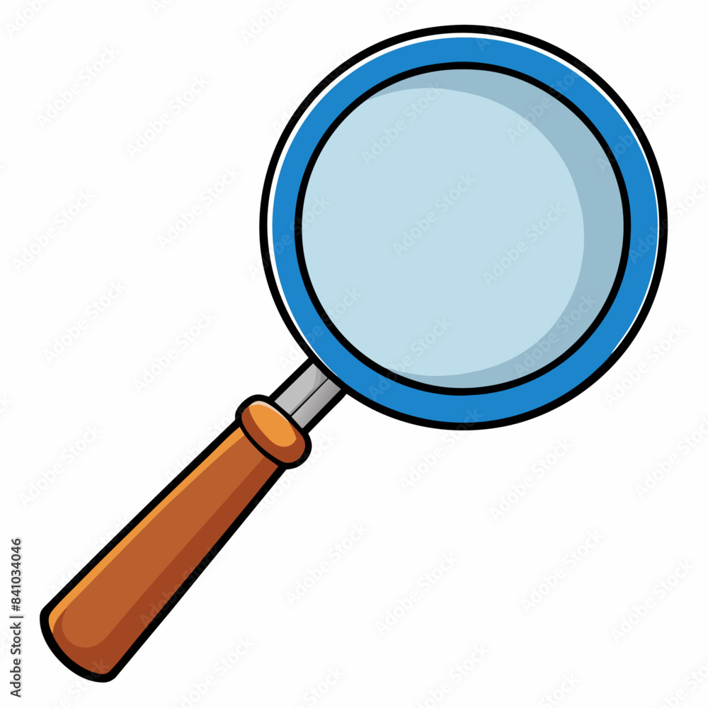 Magnifying glass cartoon vector clipart Illustration Magnifying glass cartoon vector clipart Illustration