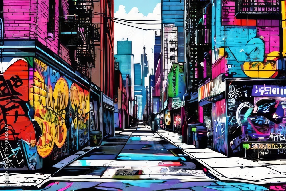the ai image generator, the Neon-Drenched Urban Alley the ai image generator, the Neon-Drenched Urban Alley