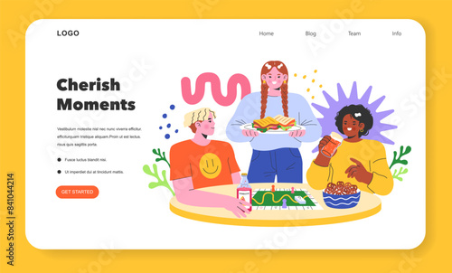 YOLO concept Flat Vector illustration.