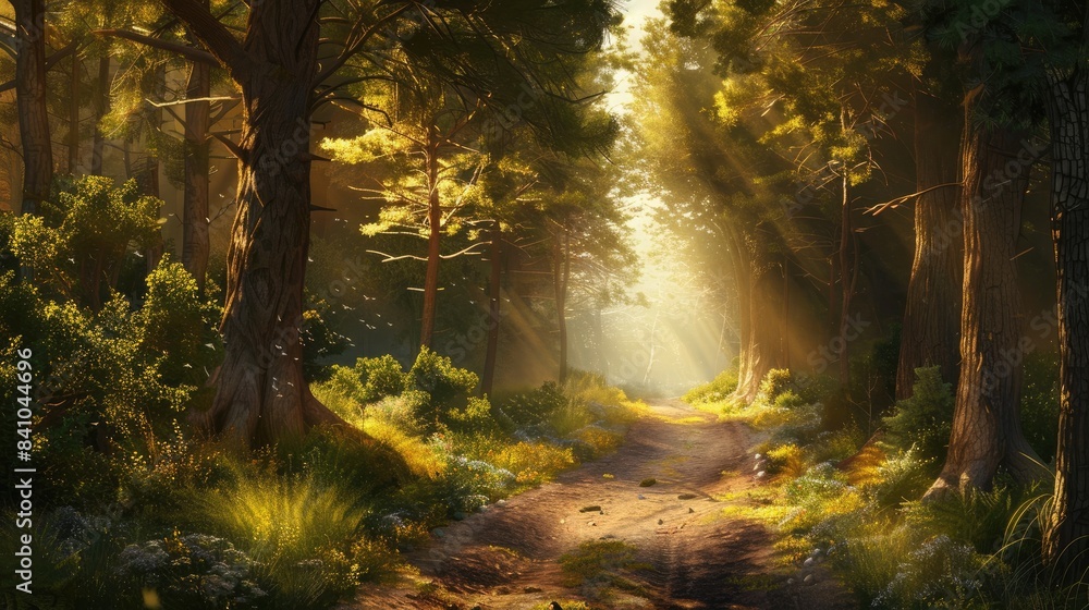 Obraz premium Stroll through the forest