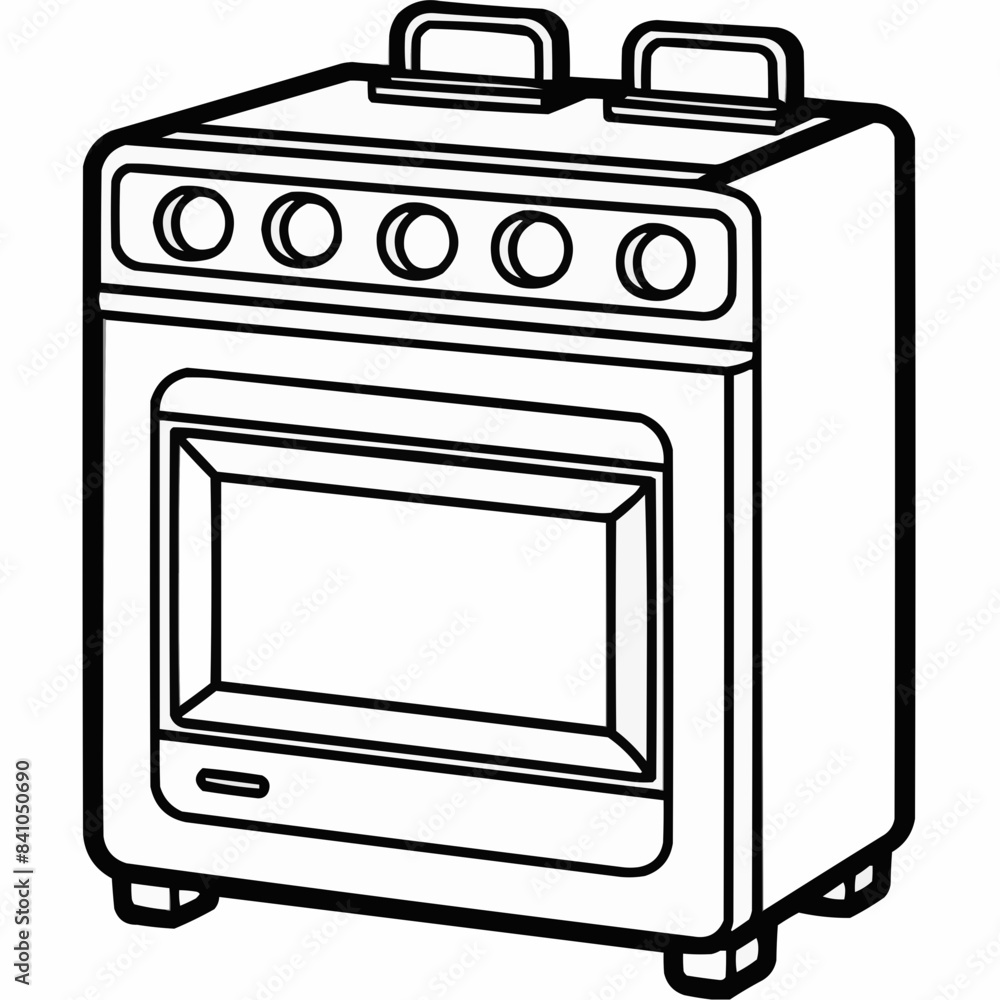 stove isolated on white stove isolated on white