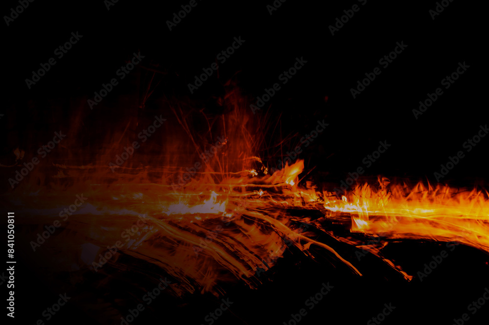 Abstract yellow background with flame effect Abstract yellow background with flame effect