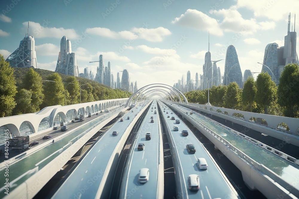 Fototapeta premium Background of technological concepts