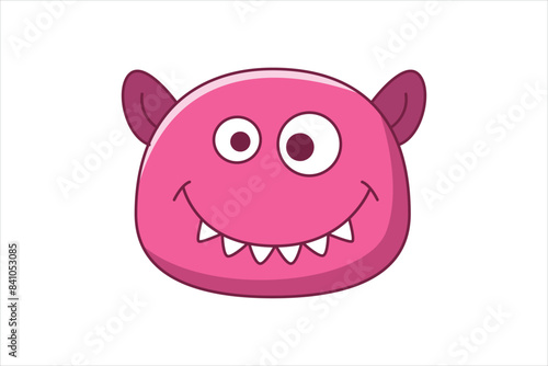 Troll Faces Flat Sticker Design