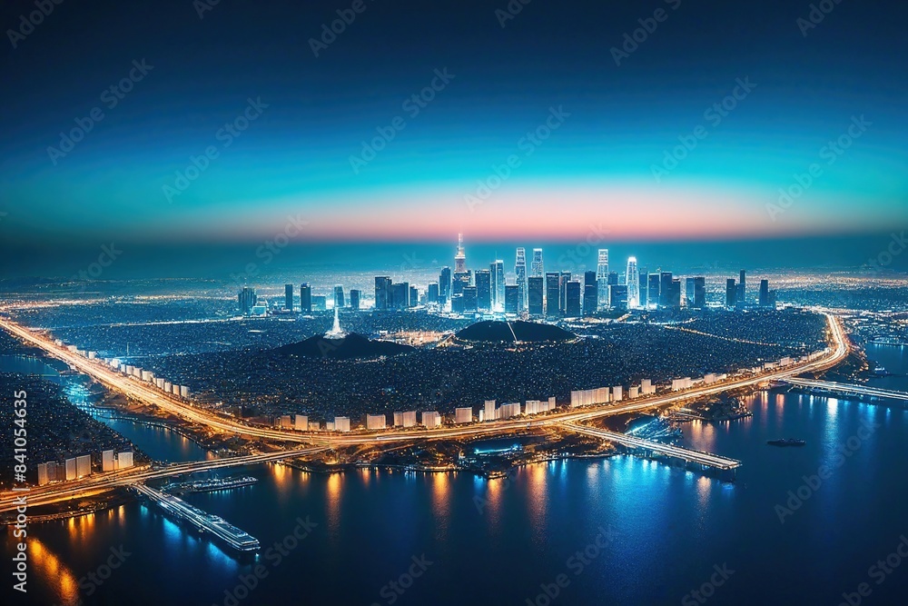 Fototapeta premium Background of technological concepts