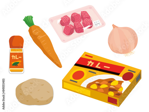 カレーライスの具材セット