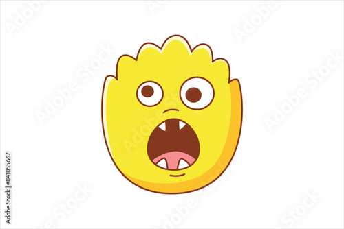 Troll Faces Flat Sticker Design