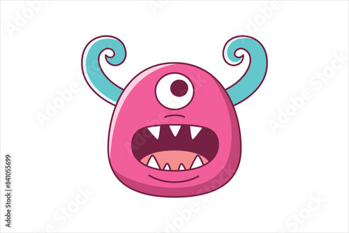 Troll Faces Flat Sticker Design