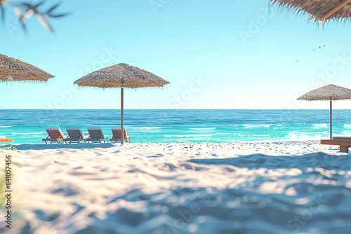 People relaxing and tanning at the beach  enjoying the sun  playing volleyball  and swimming