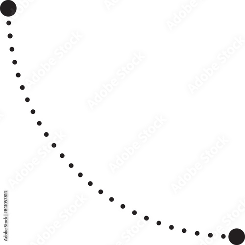 Arch line connector. Infographic line