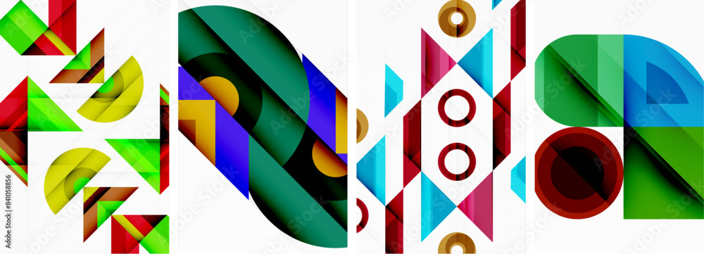 Triangle poster abstract background set for wallpaper, business card, cover, poster, banner, brochure, header, website Triangle poster abstract background set for wallpaper, business card, cover, poster, banner, brochure, header, website