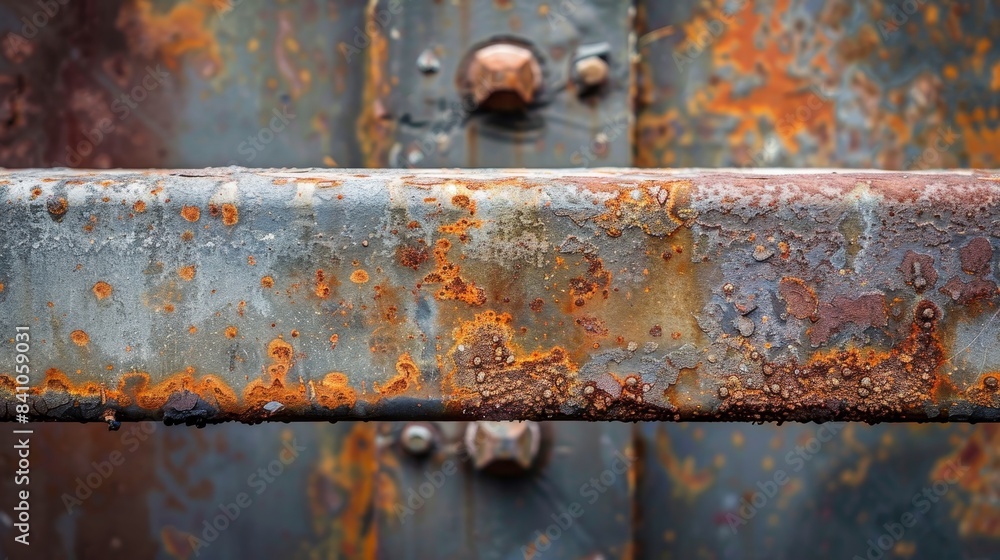 Close-up of a steel T-bar with visible grinding marks, capturing the raw, unfinished look and rugged industrial texture Close-up of a steel T-bar with visible grinding marks, capturing the raw, unfinished look and rugged industrial texture