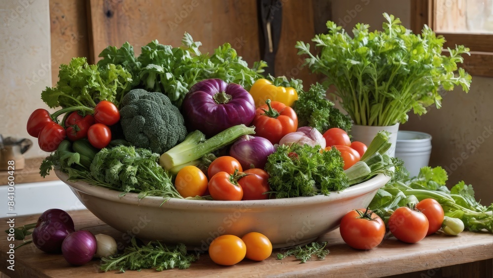 Fresh Vegetables in a Bowl Fresh Vegetables in a Bowl