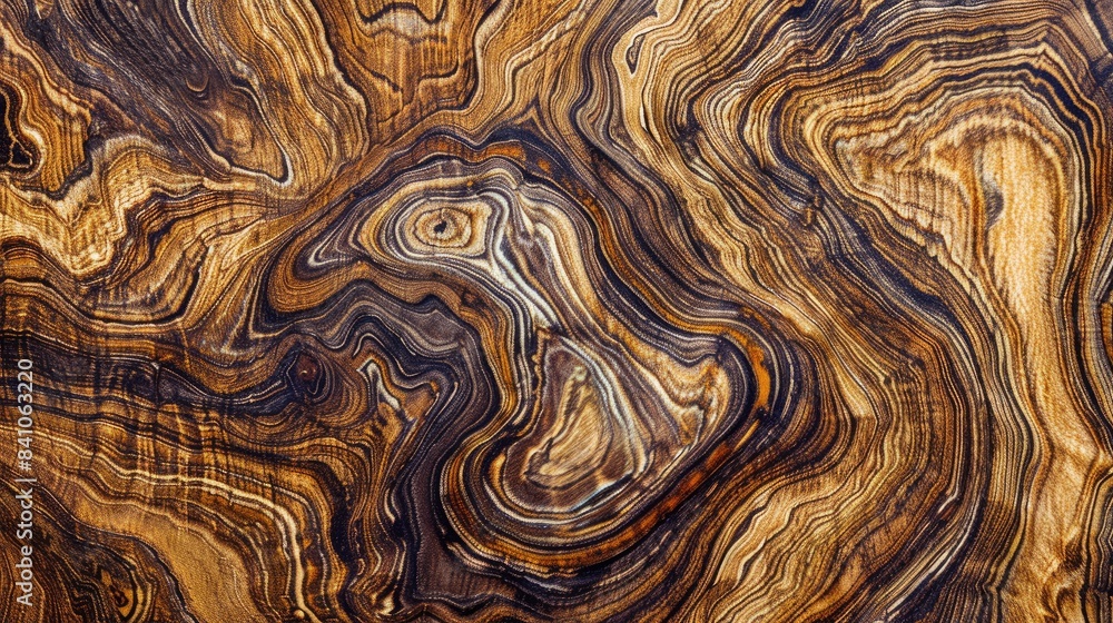Attractive wood grain on brown veneer Attractive wood grain on brown veneer
