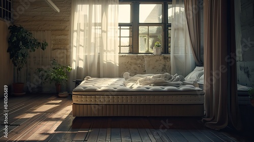 Wallpaper Mural Advertising all for comfort sleeping for bed and mattress shop. copy space for text. Torontodigital.ca