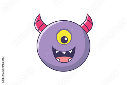 Troll Faces Flat Sticker Design