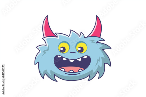Troll Faces Flat Sticker Design