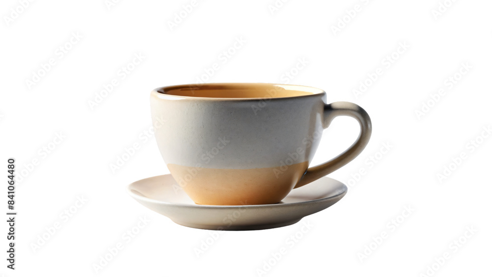 Isolated white ceramic cup for coffee beverage Isolated white ceramic cup for coffee beverage