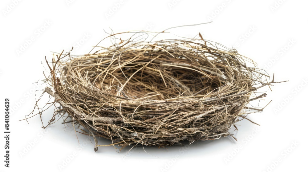 Bird s nest isolated on a white background Bird s nest isolated on a white background