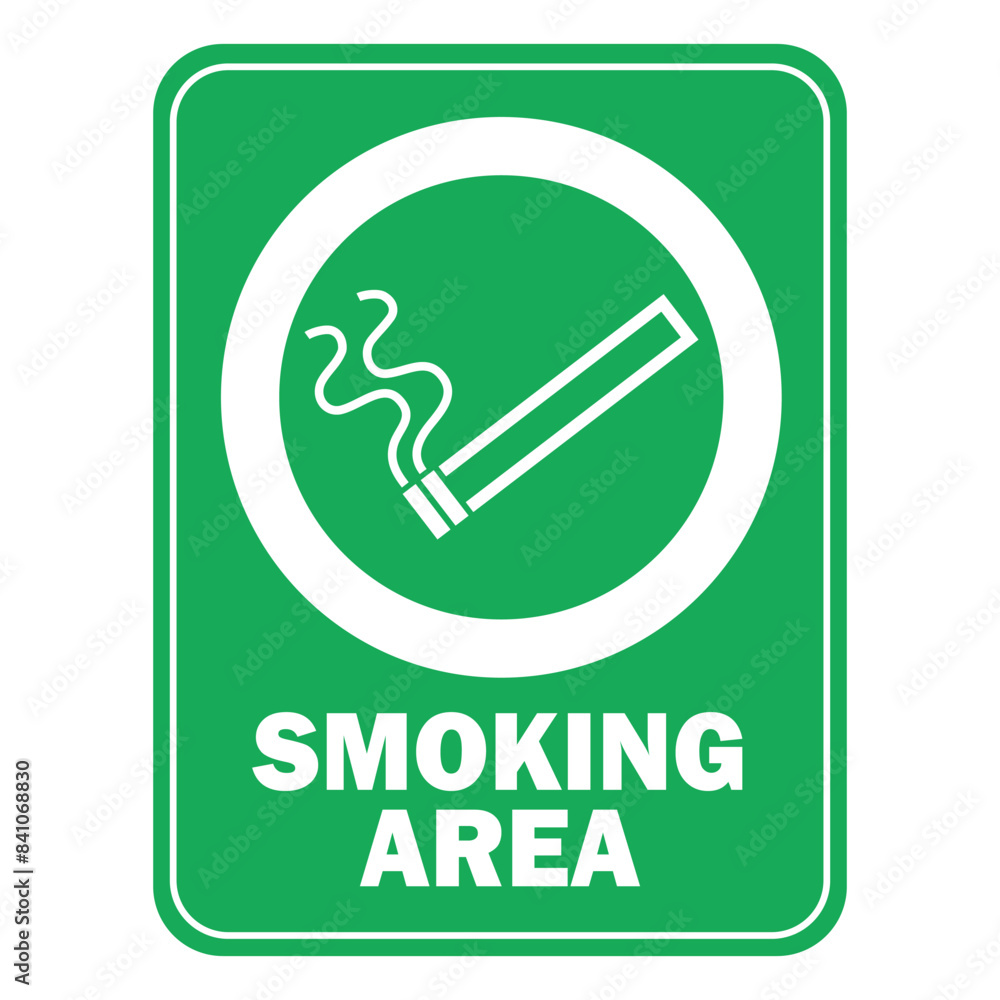 smoking area smoke permitted sign illustration with text and green background 2 smoking area smoke permitted sign illustration with text and green background 2