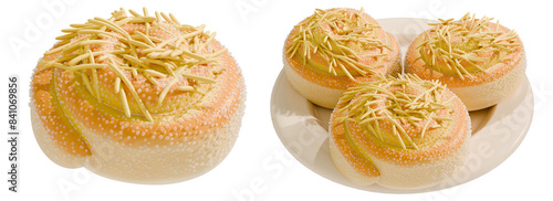 Cute 3D Filipino Ensaymada Sweet Bread with Cheese photo