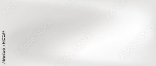 Smooth grey wavy gradient background. Soft silver liquid wallpaper. Silk nacre color texture for banner, flyer, presentation, graphic design. Abstract blurred wavy backdrop cover. Vector illustration