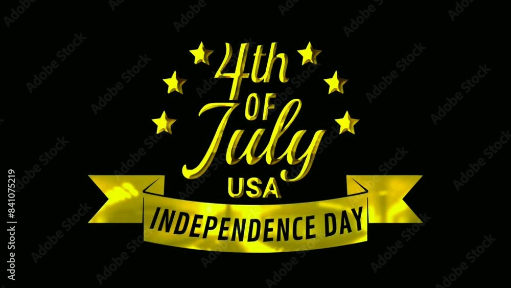 Happy Independence Day USA text animation. Handwritten modern calligraphy on the black screen background. Great for a happy independence day celebration. 4th of July Independence Day Happy Independence Day USA text animation. Handwritten modern calligraphy on the black screen background. Great for a happy independence day celebration. 4th of July Independence Day