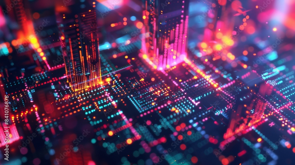 hologram of data technology structure background. hologram of data technology structure background.
