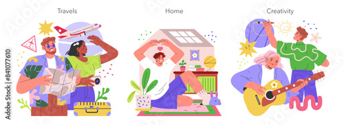 Balance Wheel. Flat Vector Illustration