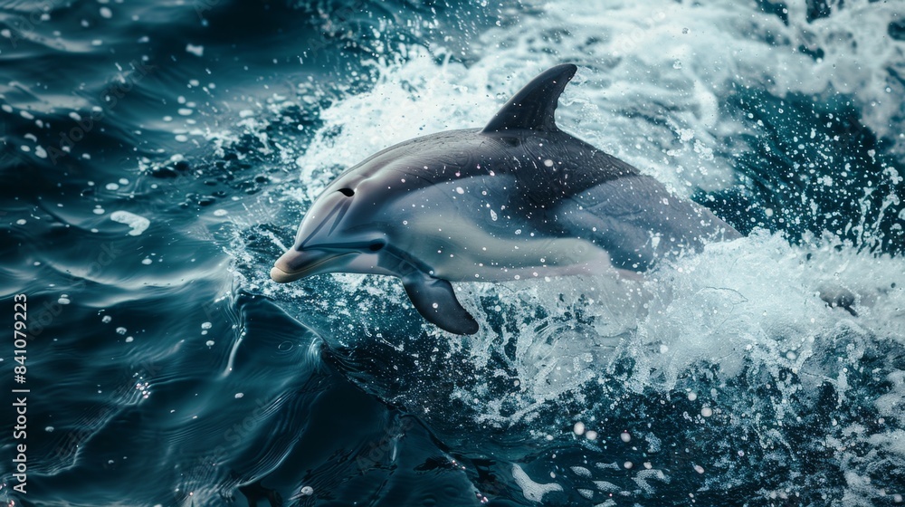 Obraz premium dolphin jumping out of water